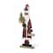 Glitzhome® 35.75" Lighted Wooden Africa Santa Porch Decor with Timer